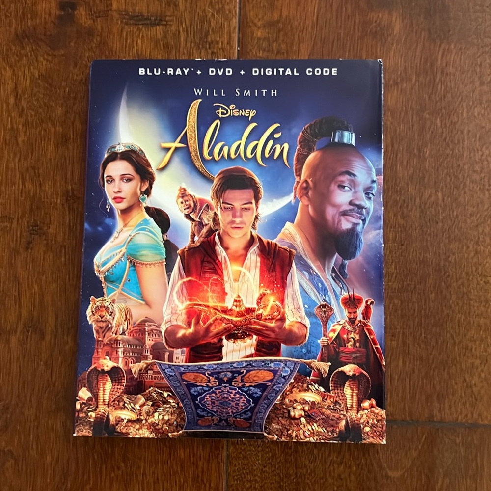 NWT Disney Aladdin BLU-RAY / DVD / Digital Code